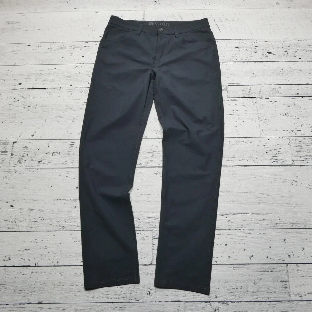 Vuori Pants Mens 30x29 Gray The‎ Rise The Shine Performance Golf Casual V430